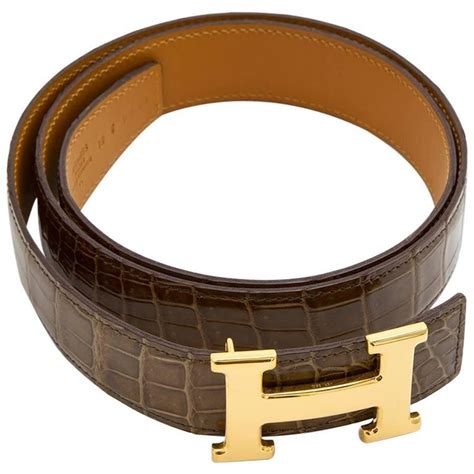 hermes crocodile belt strap|hermes volupto leather.